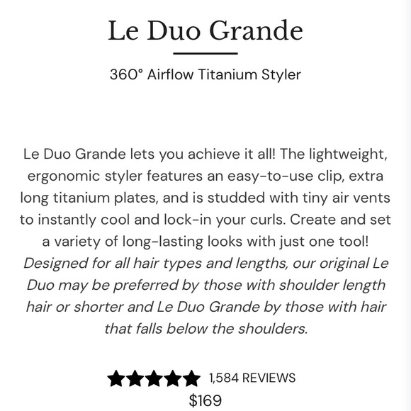 *SOLD* L’ange Pink Le Duo Grande 360 Airflow Styler - Picture 8 of 8